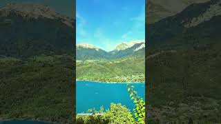 France Magnificent view of Lake Annecy 💙 nature naturelovers switzerland lake youtubeshorts [upl. by Nosoj389]