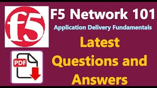 Part27 F5101 F5 Networks Application Delivery Fundamentals F5101 Practice Question amp Answer [upl. by Varipapa144]