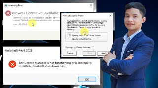 Khắc phục lỗi Network License Not Available khi cài REVIT 2022 REVIT 2023 REVIT 2024  Cách 1 [upl. by Eelirak]