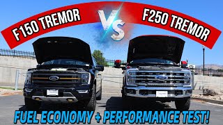 2023 Ford F250 Tremor VS F150 Tremor MPG amp Performance Test Heres Why You Should Go Super Duty [upl. by Hasen]