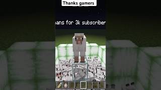 Thank you for 3k subscriber celebrate in Minecraft thoda maja leke tarpa kar ak bhed ko shorts [upl. by Thornton]