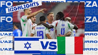 Highlights IsraeleItalia 12  Nations League 202425 [upl. by Galvan170]