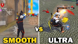 Smooth vs Ultra Which is Best for Headshots in Free Fire 😳  4Flag Gamer  Free Fire [upl. by Llennej962]