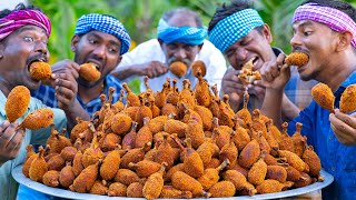 FRIED CHICKEN DRUMSTICK  Chicken Fry Recipe with Mashed Potato  Chicken Recipe Cooking In Village [upl. by Farkas]