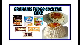 Grahams Fudge Cocktail Cake  No bake [upl. by Enomys]