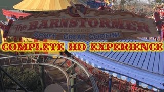 The Barnstormer Roller Coaster Complete HD Experience New Fantasyland Magic Kingdom WDW [upl. by Lyrem]