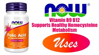 Vitamin B9 Folic Acid 800 mcg with Vitamin B12 Tablets [upl. by Nellaf142]