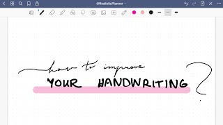 How to Improve Handwriting on iPad Goodnotes ✏️ [upl. by Lletnwahs]