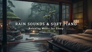 3 Hours Relaxing Sleep Music with Rain Sounds  Peaceful Music in the Warm Bedroom Stress Relief [upl. by Tai]