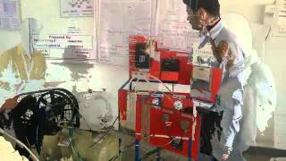 Two stage reciprocating air compressor test rig experiment [upl. by Rebmik]