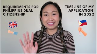 Philippine Dual Citizenship Requirements  Application Timeline 2022 [upl. by Ainit]