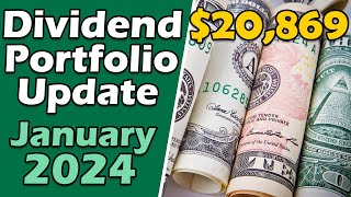 Inside My Dividend Portfolio  Jan 2024 Stocks Purchased and All of the Dividends [upl. by Walford]