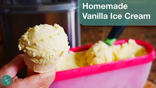 Vanilla Ice Cream Recipe using Cuisinart Ice Cream Maker  Homemade Ice Cream with 5 ingredients 🍨 [upl. by Georglana477]