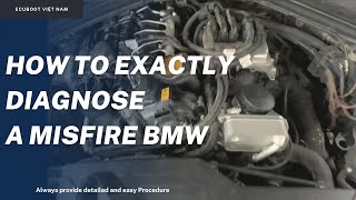 How to fix Misfire BMW  Read live data to know what cause misfire [upl. by Enitram]