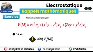 Divergence dun champ vecteur divV [upl. by Rew]