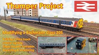 Thumper Project  Building a third coach for the Bachmann class 205 [upl. by Eislel]