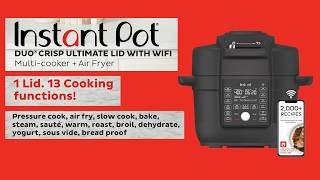 Instant Pot Duo Crisp Ultimate Lid 13In1 Air Fryer And Pressure Cooker Combo  Instant Pot [upl. by Kaasi]