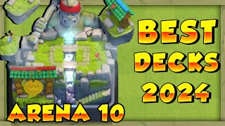 Best Arena 10 Decks Hog Mountain Decks in Clash Royale  Best Clash Royale Arena 10 DECKS 2024 [upl. by Enalahs]