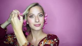 Spoolies Hair Curlers  Original Pink How to Use Heatless Curlers for Beautiful Healthy Hair [upl. by Haimirej]