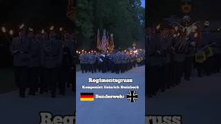 Regimentsgruß  Fackelzug der Bundeswehr 🦅🇩🇪 militär soldaten marsch parade tradition musik [upl. by Haggerty]