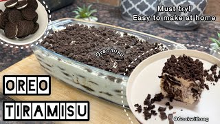 Oreo Tiramisu Recipe  Easy and Delicious  Nobaking  Italian dessert [upl. by Ecarg]