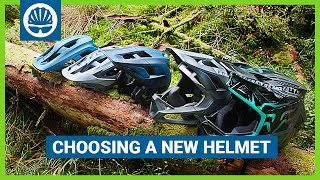 How To Choose The Best Mountain Bike Helmet  Trail Enduro amp DH Helmets Compared [upl. by Eilesor634]