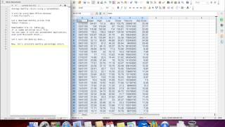 Average monthly return for a stock using a spreadsheet [upl. by Yasdnil]