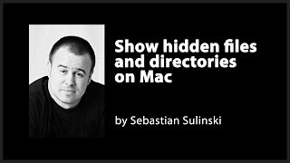 Show hidden files and directories on Mac [upl. by Yroc]