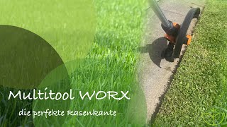 Multitool Worx Rasentrimmer l perfekte Rasenkante schneiden l Teil 12 l nachhaltig Grün [upl. by Lehcem618]