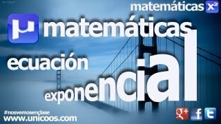 Ecuacion exponencial SECUNDARIA 4ºESO matematicas [upl. by Eilyac]