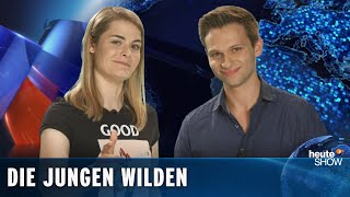 Die ersten Reportagen von Hazel Brugger und Fabian Köster  Best of heuteshow Die Reporter [upl. by Sakmar]