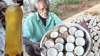 Home made INSTANT COCONUT OIL  Using 100 Coconuts [upl. by Alrats569]