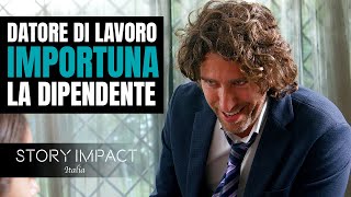 Datore di lavoro importuna la dipendente non si aspetta ciò che accadrà [upl. by Enilada]