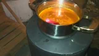 Rocket Stove quotMaking Dinnerquot [upl. by Fidele]