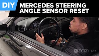 How to Reset the Steering Angle Sensor on ANY Mercedes  No Tools [upl. by Anwat]