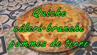 Quiche céleri branche pommes de terre sans gluten recette [upl. by Deaner]