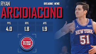 DETROIT PISTONS Ryan Arcidiacono ᴴᴰ [upl. by Elesig]