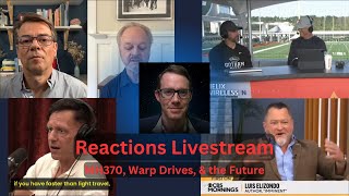 Reactions Livestream  Aaron Rodgers Jeff Wise Peter Thiel Lue Elizondo [upl. by Shaia695]