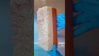 Cutting EGG NOG Soap soapcut soapcutting soapcutting soapmaking soap soaping soaps cpsoap [upl. by Irahs835]