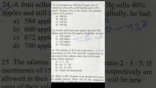 OSSC CGL 2024 MATH Questions mathquiz [upl. by Bliss522]