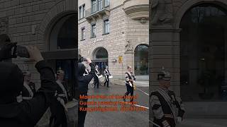 Marchpast of Royal Guards passing through Kungsträgården Stockholm Also watch full video in 4K [upl. by Adda]