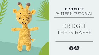 Red Heart Amigurumi How to Crochet Bridget the Giraffe [upl. by Sirraj]