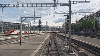 Führerstandsfahrt Treno Gottardo IR26 Luzern  Basel [upl. by Htiaf]