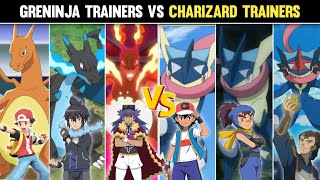 Greninja Trainers Vs Charizard Trainers  Who Is The Strongest  Pokemon Journeys in hindi [upl. by Hauck]