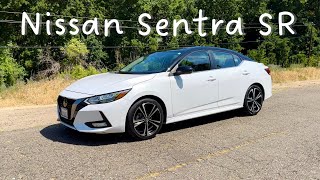 A Beautiful Economy Car  2021 Nissan Sentra SR Review [upl. by Lednic213]