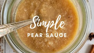 HOMEMADE PEAR SAUCE  PEAR DESSERT [upl. by Schroder]