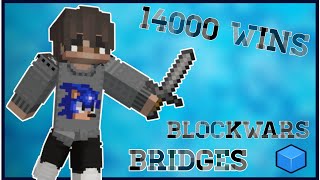 14000 wins in Blockwars bridges  Cubecraft bedrock [upl. by Davilman196]