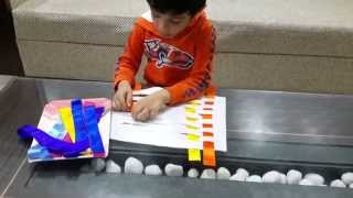 Mokshs Weaving Activity1 Montessori Froebel Inspired Fine Motor Skills Activity With FeltRibbon [upl. by Bertha137]