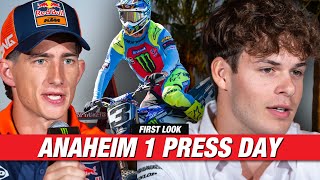 2024 Anaheim 1 Supercross Press Day RAW Riding amp Interviews  First Look [upl. by Elicec710]