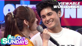 AllOut Sundays Ysabel Ortega may sweet message para kay birthday boy Miguel Tanfelix [upl. by Aennil]